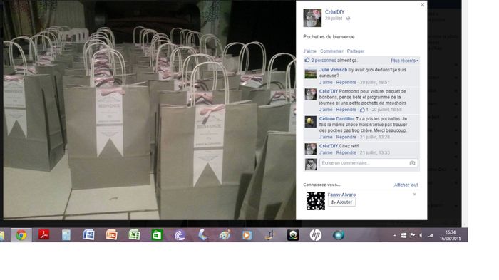 Welcome bag