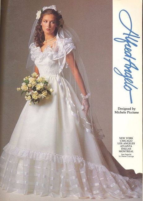Robe de mariée année 1982 ( l'année de ma naissance )
