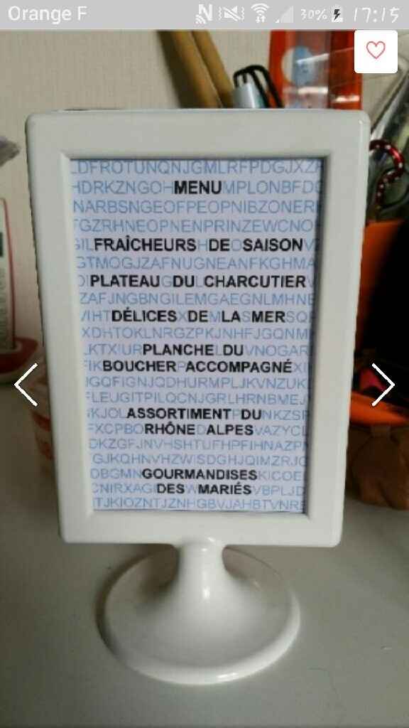 Menus prêts - 2