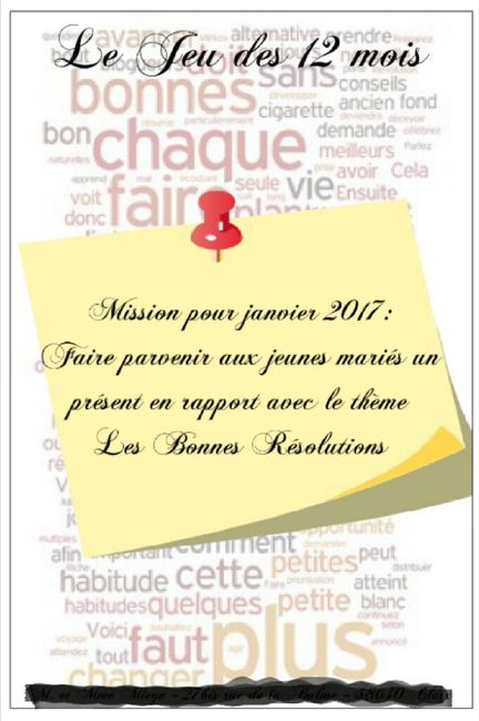 Jeu des 12 mois, cartes missions - 7