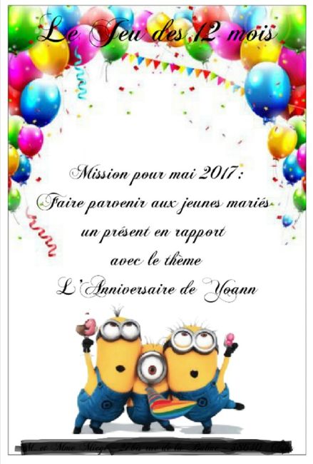 Jeu des 12 mois, cartes missions - 11
