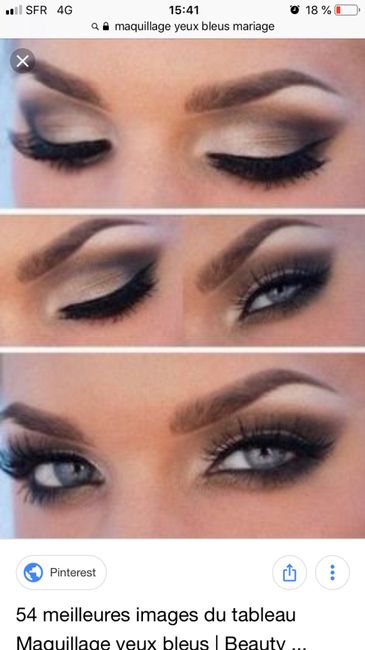 Maquillage pour yeux bleus foncés 6