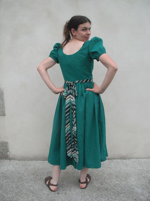 Robe champêtre dos princesse