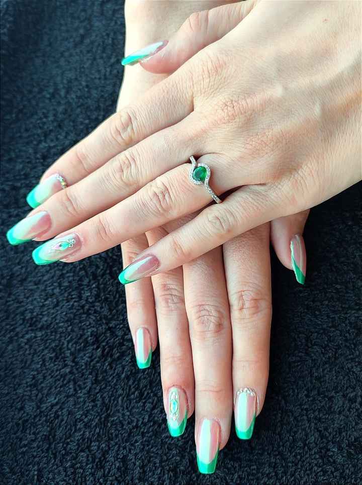 Alliance avec bague de fiançailles - 1