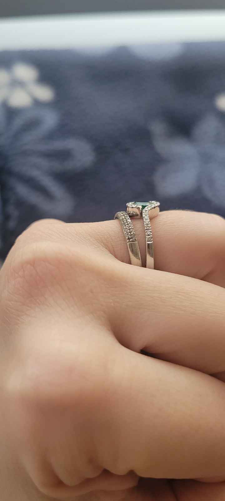 Alliance avec bague de fiançailles - 2