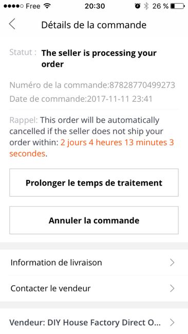  Commande Aliexpress annulée - 1