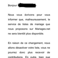 Activation de ma liste de mariage - 1