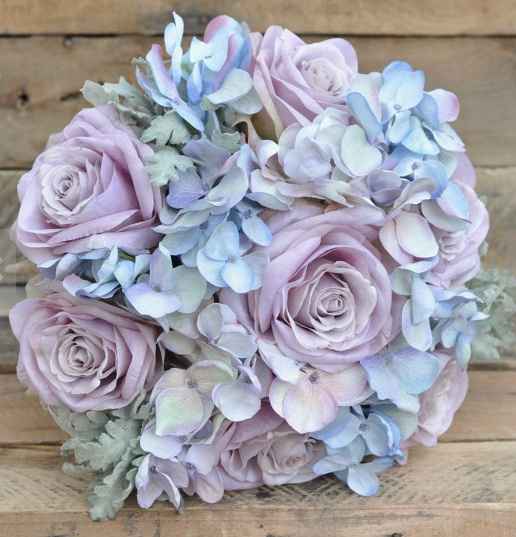 Bouquet bleu violet