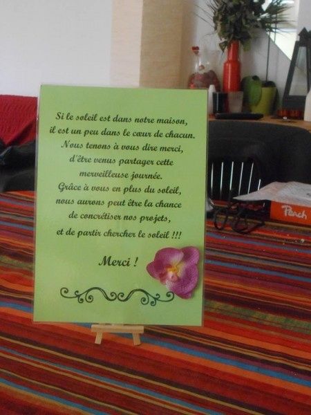 Petit mot de Remerciement