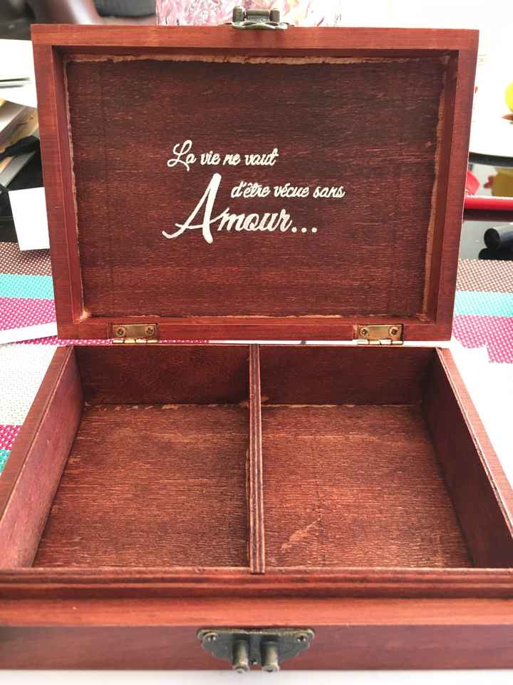 Boîte à alliances diy - 2