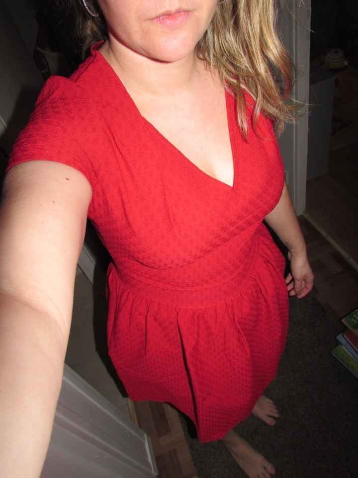 Ma robe rouge pour le retour de noce.