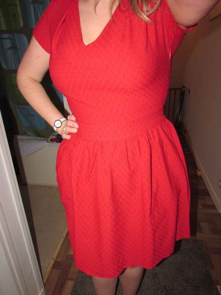 Ma robe rouge pour le retour de noce. 2