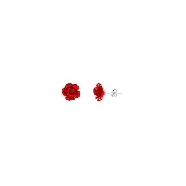 Boucles d'oreilles Red Rose