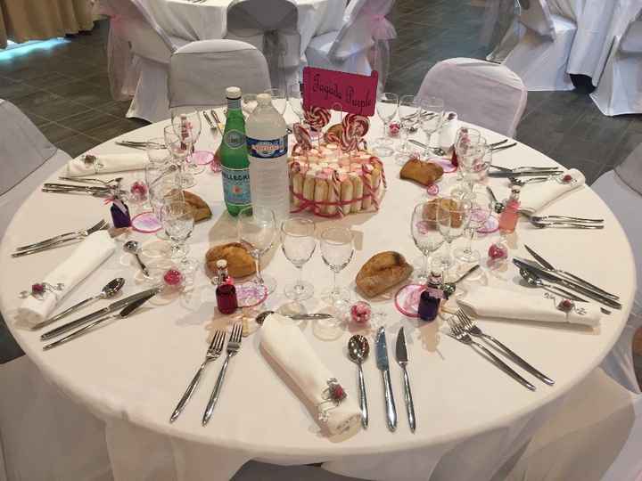 une table invité