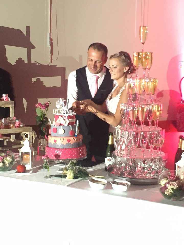 coupe du wedding cake