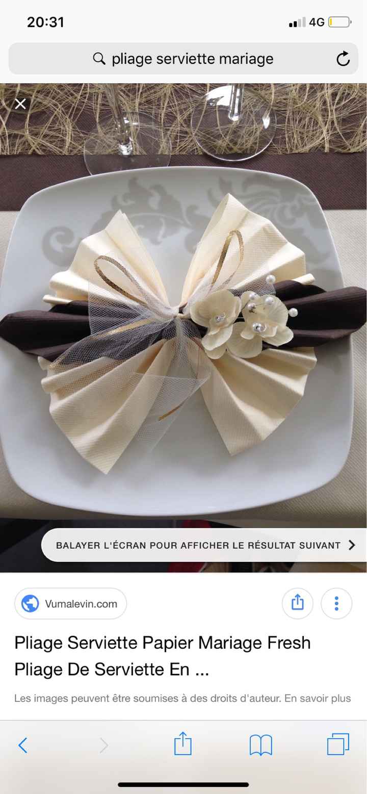Pliage serviettes - 1