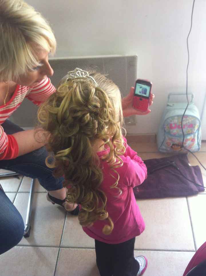 essai coiffure de ma princesse