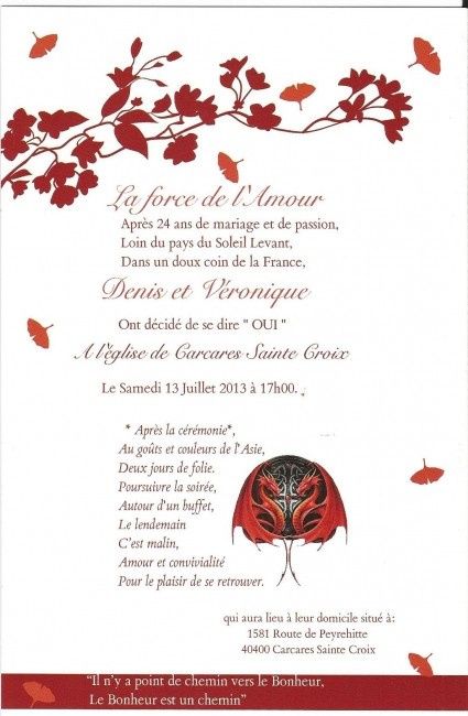 faire part recto