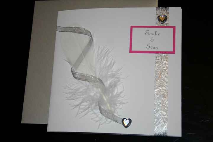 Fiare-pArt Plume Argent et fuchsia