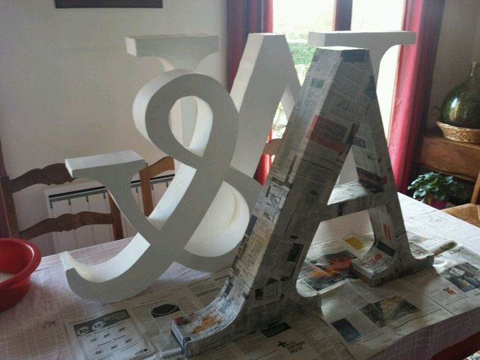 Suite nos initiales en déco - 2