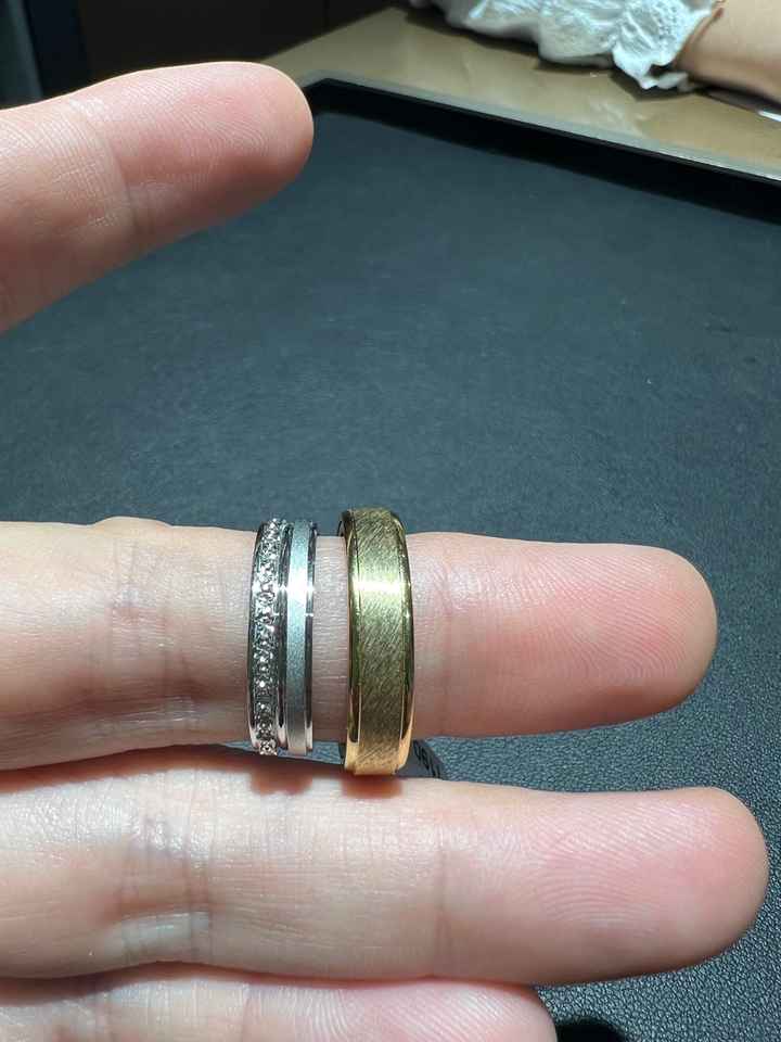Bague de fiançailles + alliance ou alliance simple - 1