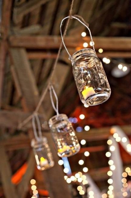 Lanternes mariage récup