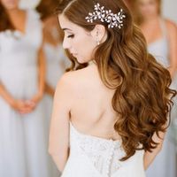 Longs cheveux naturels ondulés