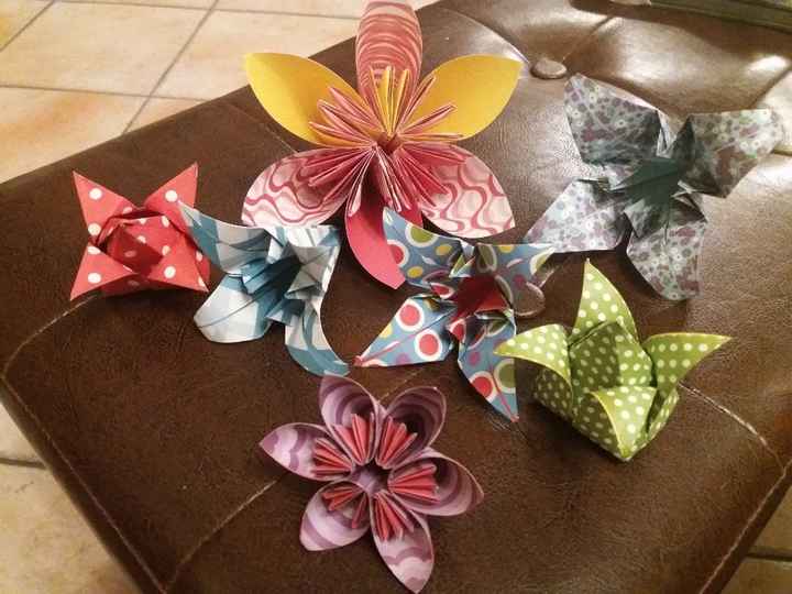 Fleurs origami