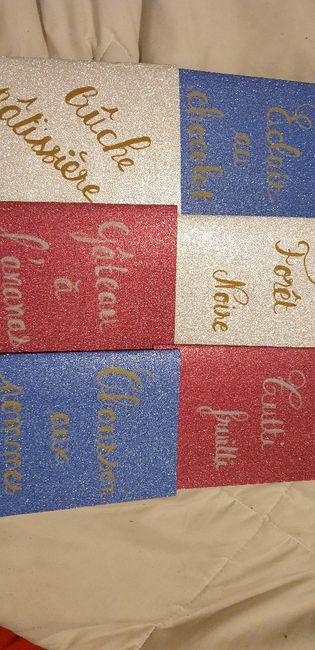 Carte marque table - 1