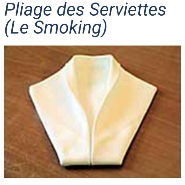 Pliage serviette - 1