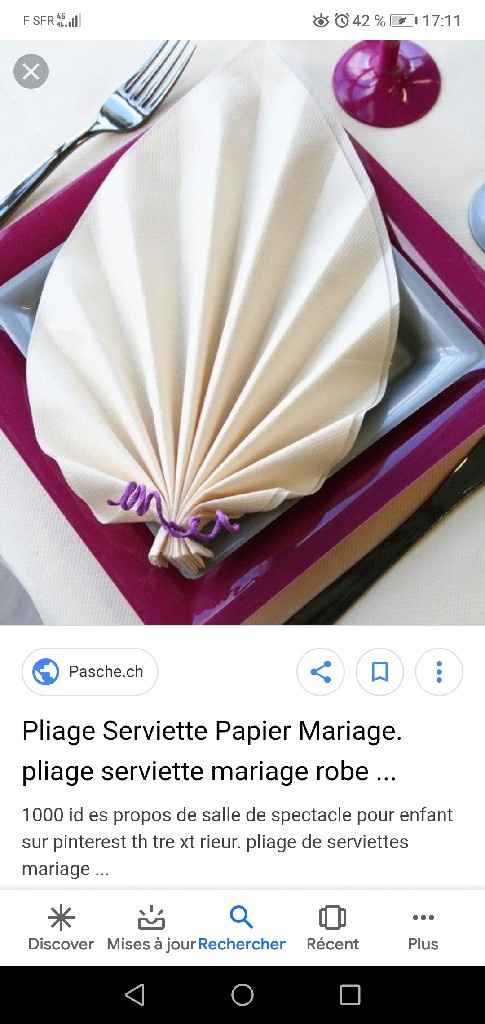 Aide pliage serviette - 1