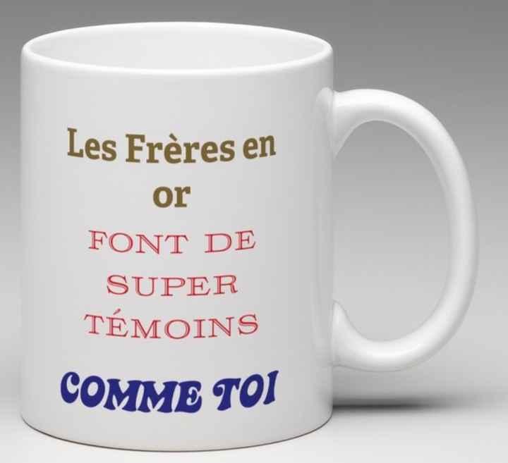 Cadeau pour témoin ? - 2