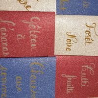 Carte nominatives des tables - 1