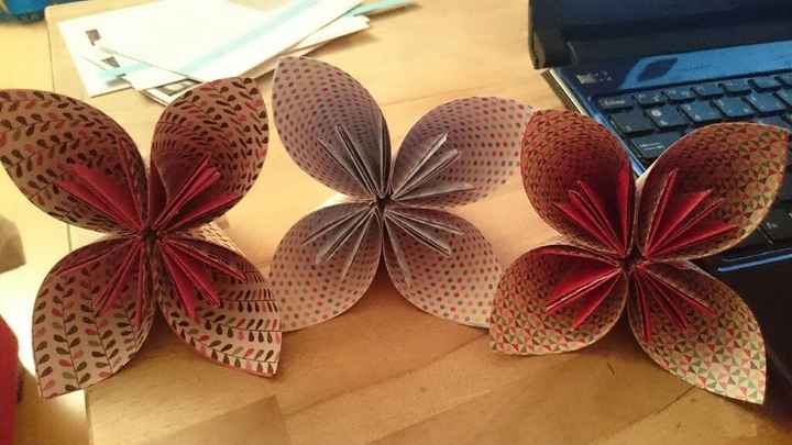 Fleurs en origami - 1