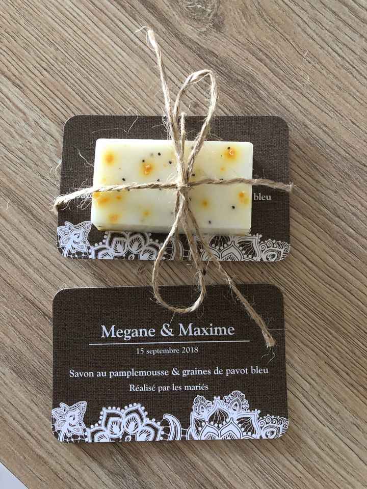Cadeaux invités : Savons version définitive - 1
