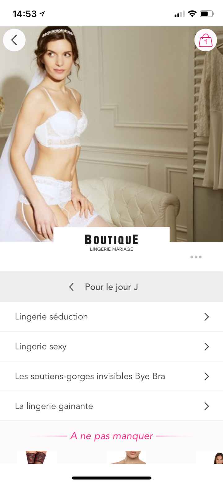  Vente privée lingerie mariage - 1