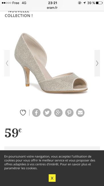 Chaussures pour le jour j - 1