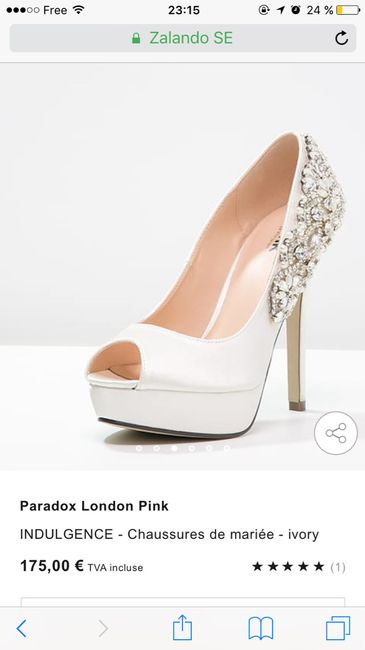 Chaussures pour le jour j - 2
