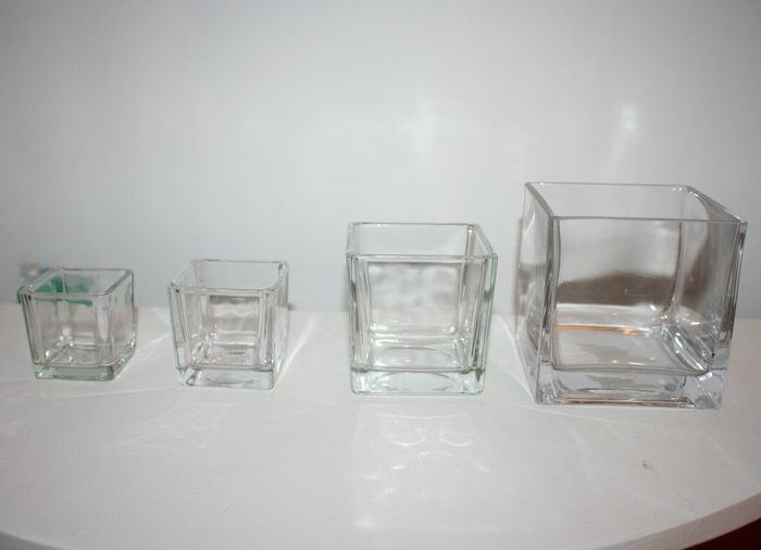 Vases cubes