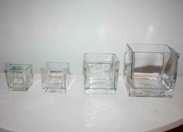 Vases cubes