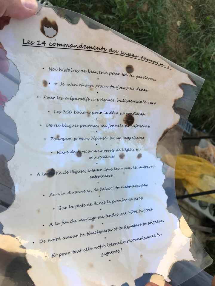 Kit témoins offerts ! - 2