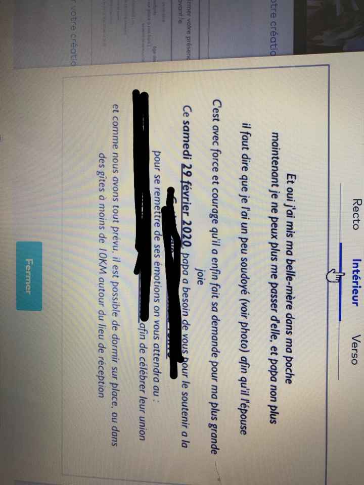 Faire part spéciale - 2