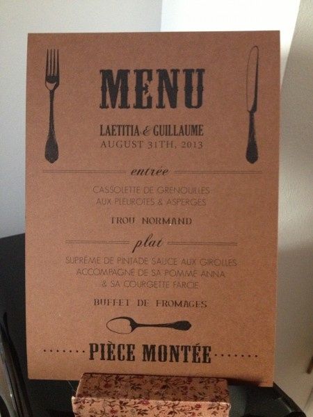 menus