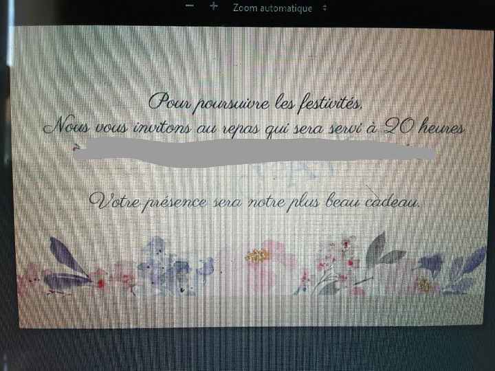 Faire part commandes - 2
