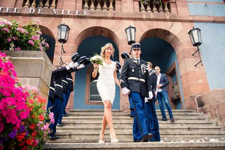 Mariage civil 7.7.17 - sortie de la mairie - 3