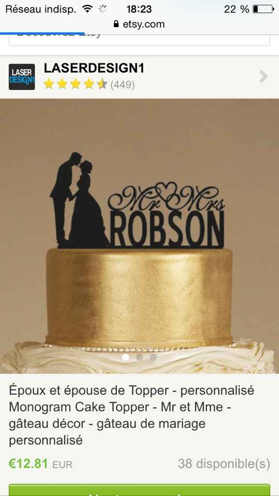 Cake topper - 1
