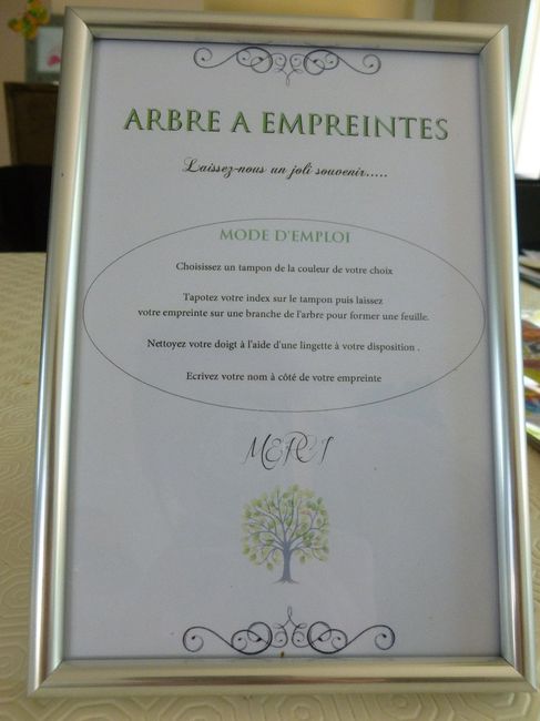 mode emploi arbre à empreintes