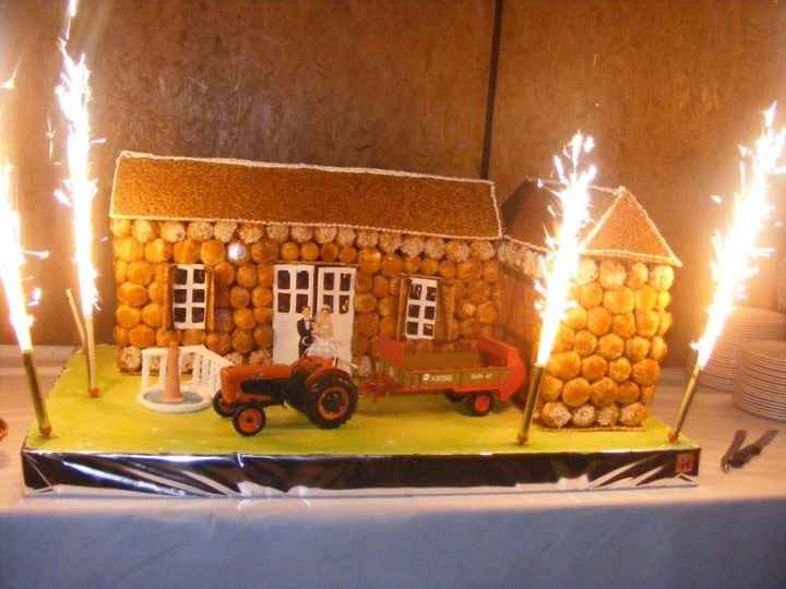 pièces monté en choux deux doux chocolat e vanille t