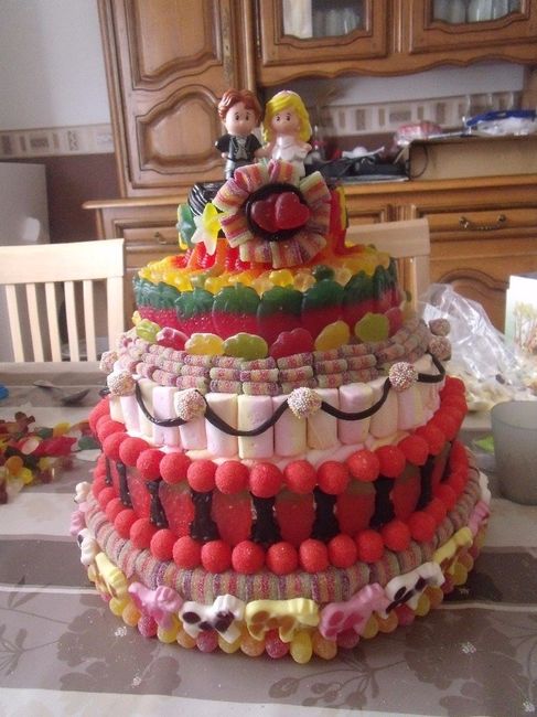 pièce monté en bonbon 