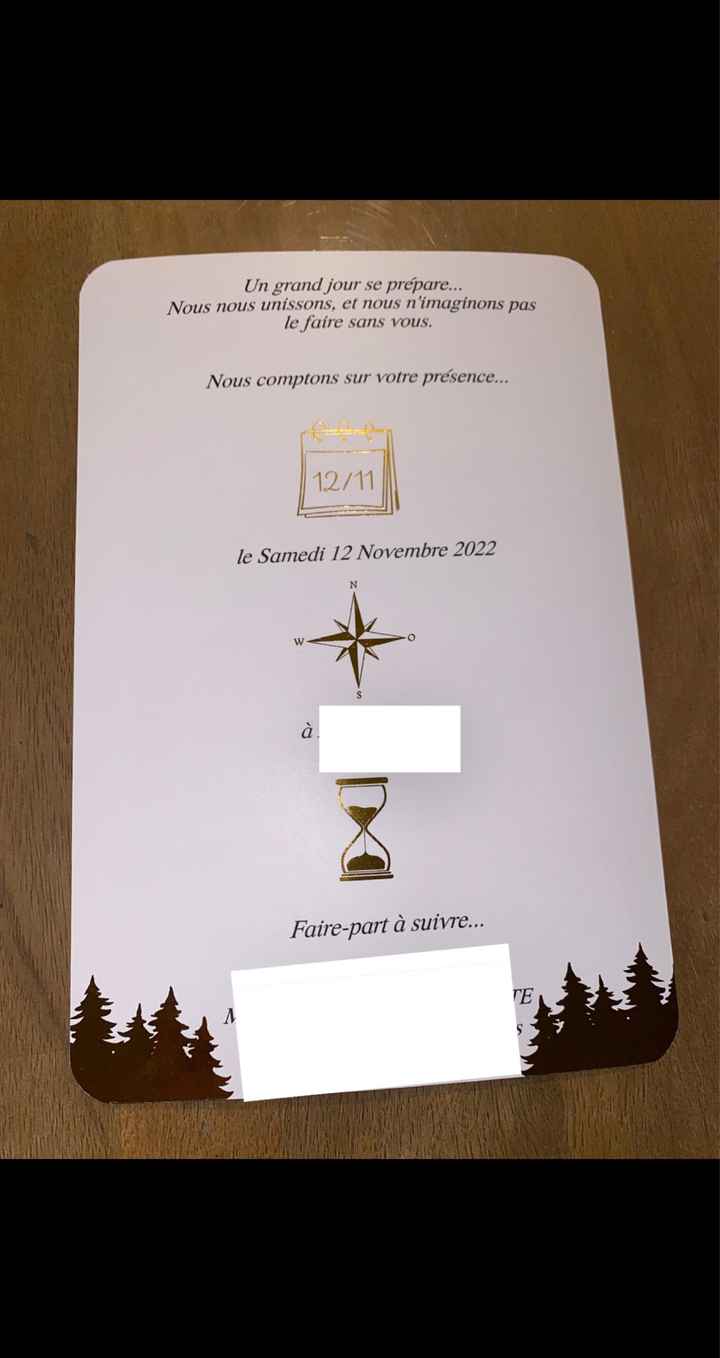 Save The Date - Forêt enchantée - 2